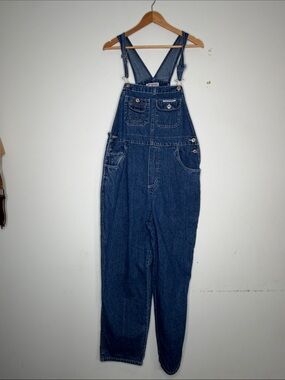 Vintage No Excuses Denim Overalls: Size Large